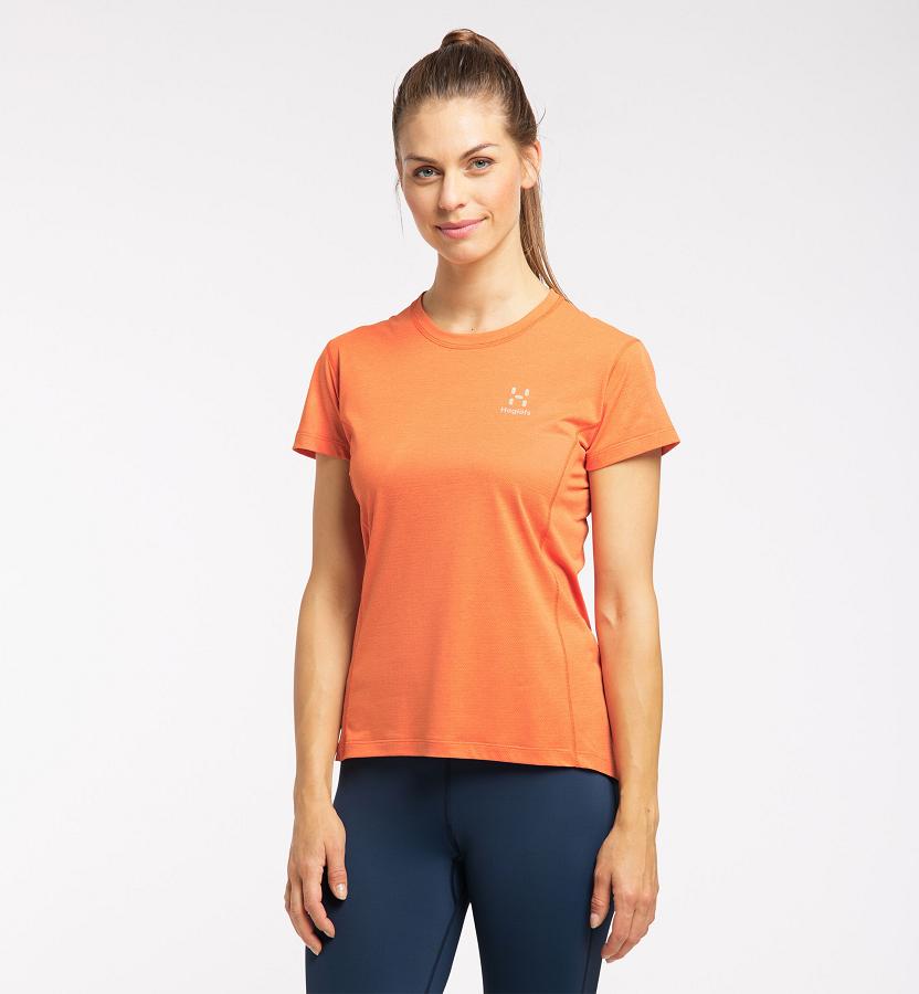 Haglöfs Womens L.I.M Strive T-Shirt Orange New Zealand 35682ZBPH